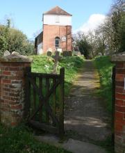 Church tower from west